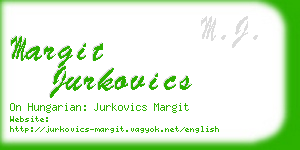 margit jurkovics business card